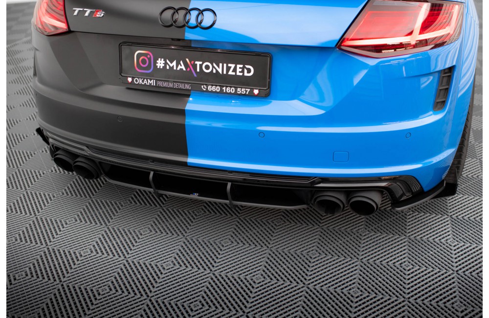 Street Pro Rear Diffuser Audi TT S 8S Facelift - Black