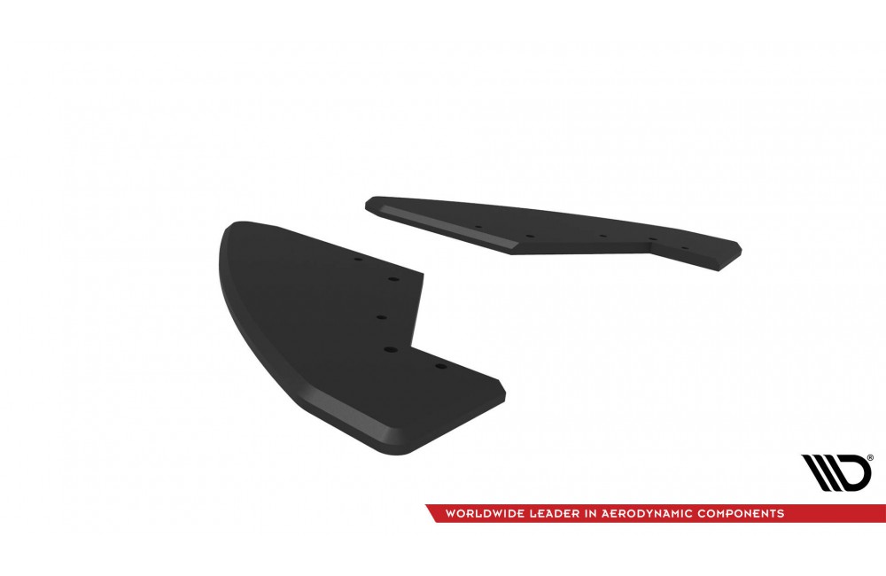 Street Pro Rear Side Splitters Audi TT S 8S Facelift - Black