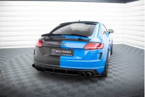 Street Pro Rear Side Splitters + Flaps Audi TT S 8S Facelift - Black + Gloss Flaps