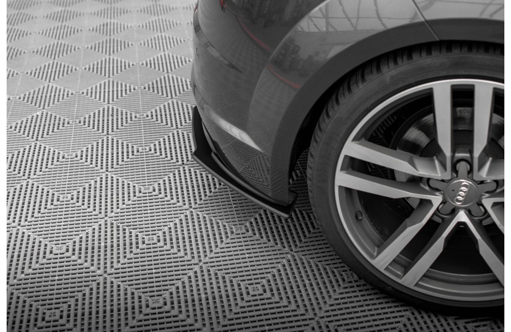 Street Pro Rear Side Splitters Audi TT S-Line 8S - Black