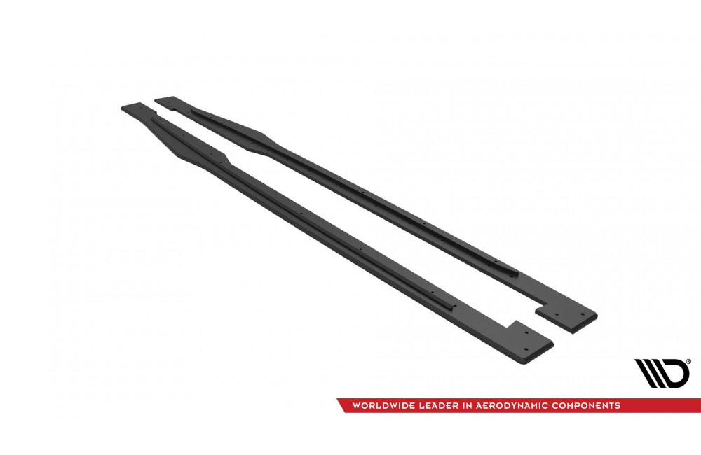 Street Pro Side Skirts Diffusers Audi TT S / S-Line 8S - Black
