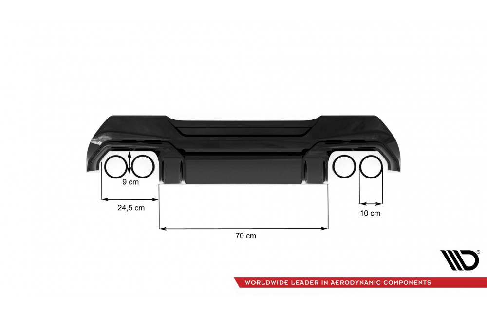 Rear Valance V.2 for BMW 1 F40 M-Pack/ M135i