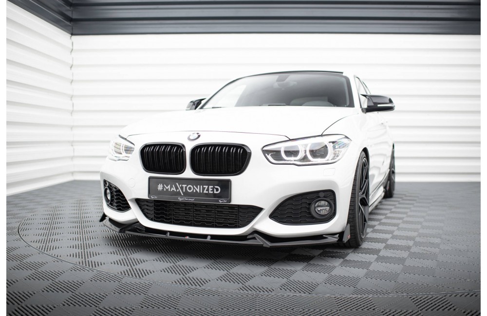 Front Splitter V.5 + Flaps BMW 1 M-Pack / M140i F20 Facelift