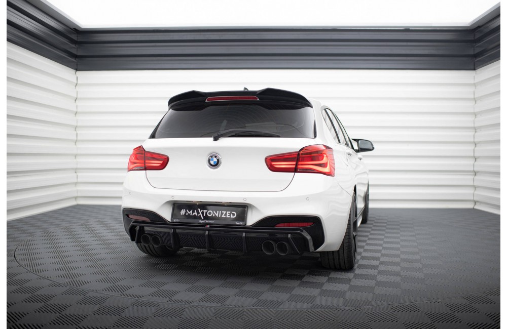 Rear Valance V.3 BMW 1 M-Pack / M140i F20 Facelift (Version with dual exhausts on both sides)