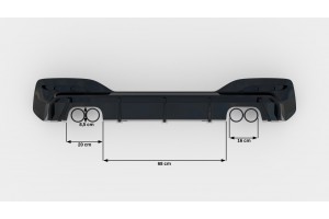 Rear Valance V.3 BMW 1 M-Pack / M140i F20 Facelift (Version with dual exhausts on both sides)