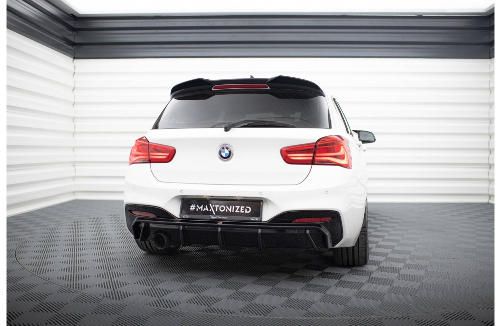 Rear Valance V.3 BMW 1 M-Pack F20 Facelift (Version with single exhaust on one side)