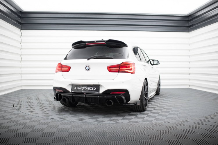 Πίσω Πλευρικοί Splitters V.5 + Flaps (Για πίσω valance V.3) BMW 1 M-Pack / M140i F20 Facelift