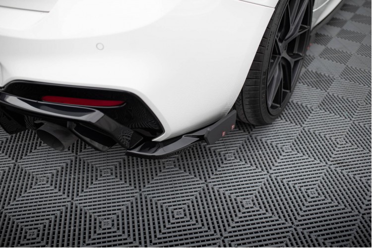 Πίσω Πλευρικοί Splitters V.5 + Flaps (Για πίσω valance V.3) BMW 1 M-Pack / M140i F20 Facelift