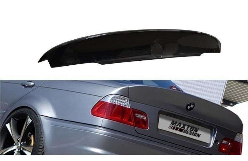 REAR SPOILER / LID EXTENSION BMW 3 E46 - 4 DOOR SALOON < M3 CSL LOOK > (for painting) REAR SPOILER / LID EXTENSION BMW 3 E46 - 4 DOOR SALOON < M3 CSL LOOK > (for painting)