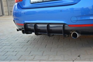 REAR DIFFUSER & REAR SIDE SPLITTERS for BMW 4 Coupe / Gran Coupe / Cabrio M-Pack F32 / F36 / F33