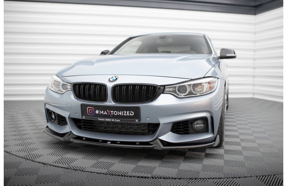 Front Splitter V.4 BMW 4 Coupe / Gran Coupe / Cabrio M-Pack F32 / F36 / F33