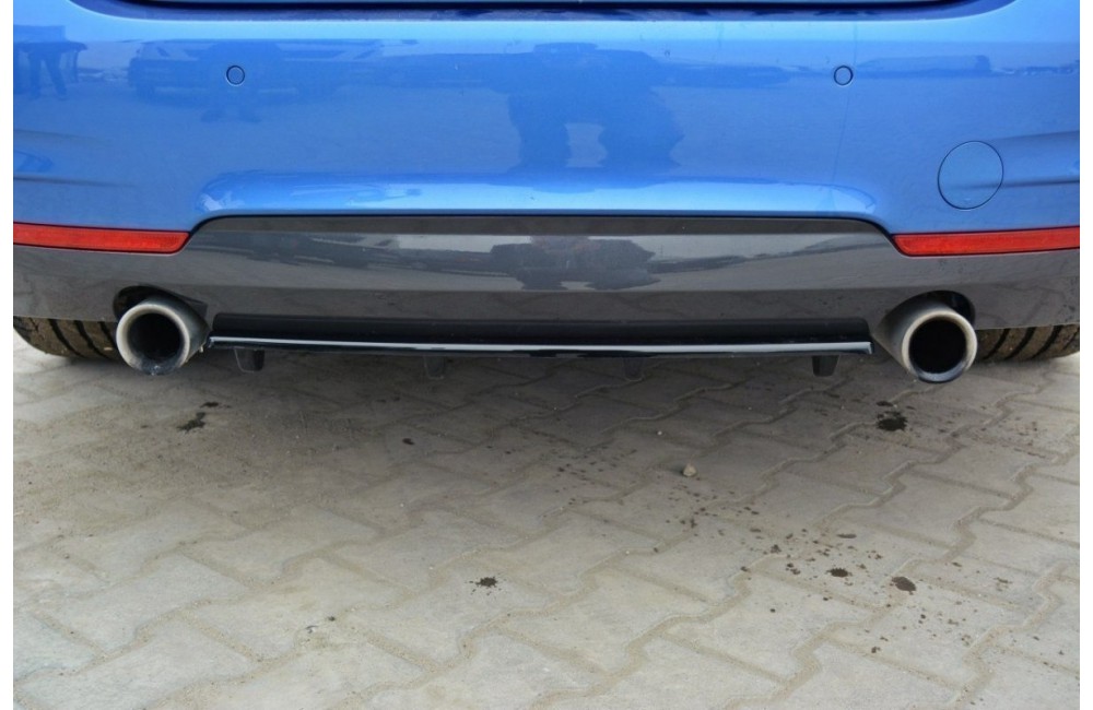 Rear Splitter for BMW 4 Coupe / Gran Coupe / Cabrio M-Pack F32 / F36 / F33 (with vertical bars)