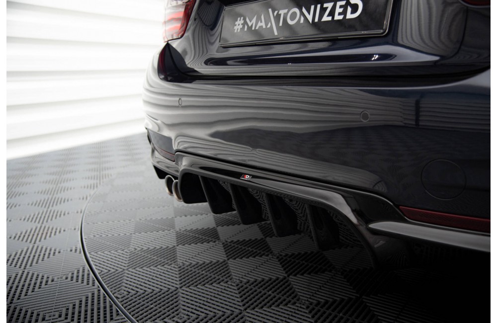 Rear Valance BMW 4 Coupe / Gran Coupe / Cabrio M-Pack F32 / F36 / F33 (Version with exhaust on one side)