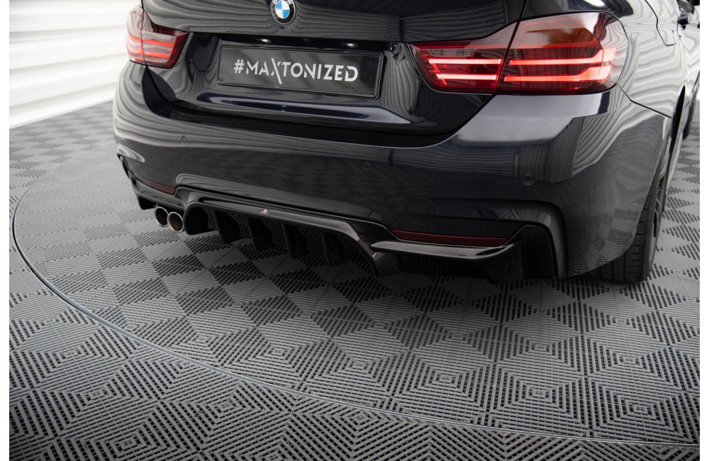 Rear Valance BMW 4 Coupe / Gran Coupe / Cabrio M-Pack F32 / F36 / F33 (Version with exhaust on one side)
