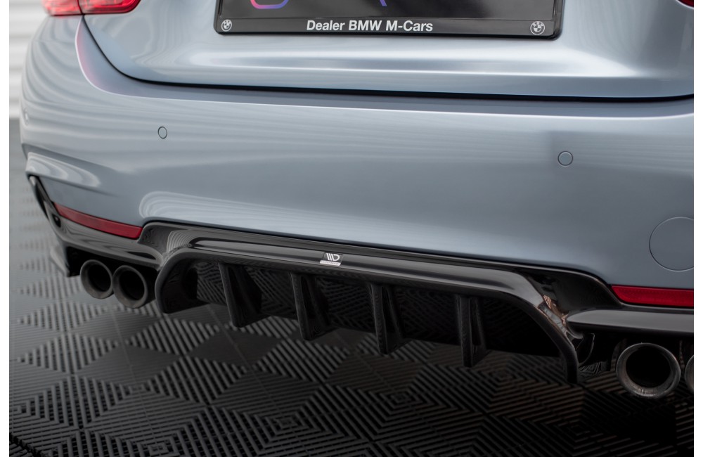 Rear Valance BMW 4 Coupe / Gran Coupe / Cabrio M-Pack F32 / F36 / F33 (Version with dual exhausts on both sides)