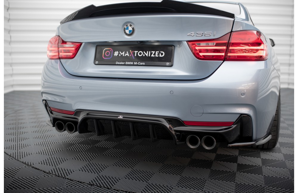 Rear Valance BMW 4 Coupe / Gran Coupe / Cabrio M-Pack F32 / F36 / F33 (Version with dual exhausts on both sides)