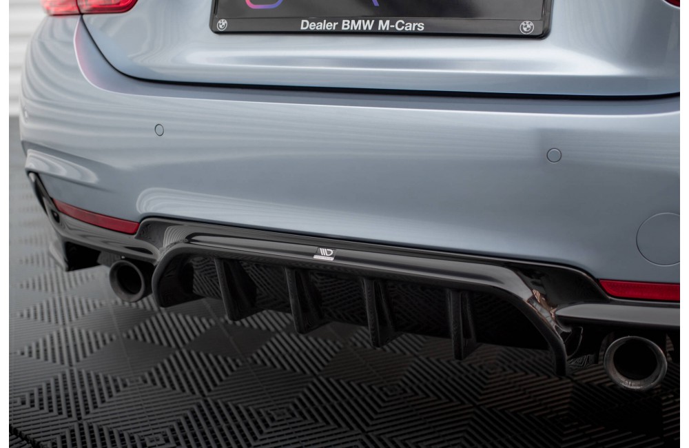 Rear Valance BMW 4 Coupe / Gran Coupe / Cabrio M-Pack F32 / F36 / F33 (Version with single exhausts on both sides)