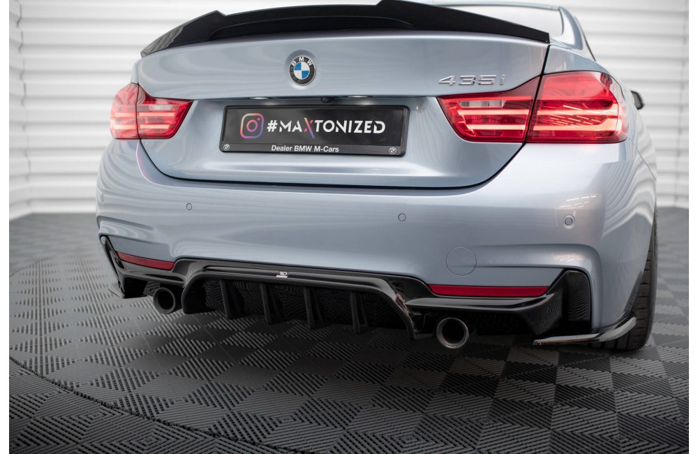 Rear Valance BMW 4 Coupe / Gran Coupe / Cabrio M-Pack F32 / F36 / F33 (Version with single exhausts on both sides)