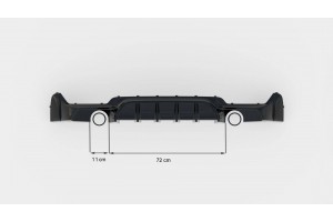 Rear Valance BMW 4 Coupe / Gran Coupe / Cabrio M-Pack F32 / F36 / F33 (Version with single exhausts on both sides)