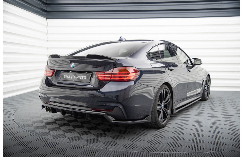 Rear Splitter (with vertical bars) BMW 4 Coupe / Gran Coupe / Cabrio M-Pack F32 / F36 / F33