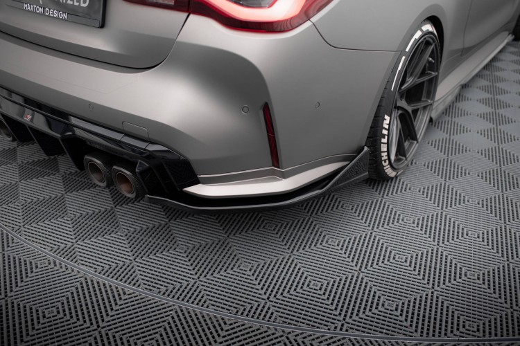 Πίσω πλευρικοί Splitters V.5 (Για πίσω κατώφλι v.1)  BMW M4 G82 / G82 Facelift
