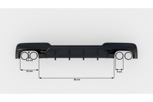Rear Valance V.2 BMW 5 M-Pack F10 / F11 (Version with two double exhausts)