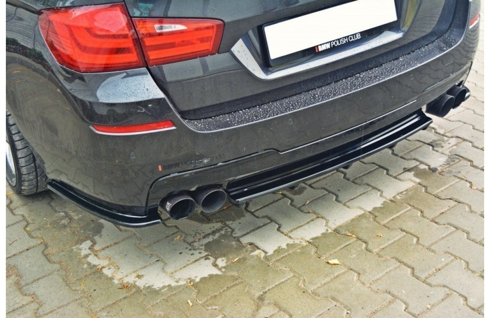 Rear Splitter for BMW 5 F11 M-PACK (fits two double exhaust ends)