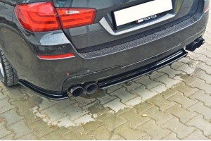 Rear Splitter for BMW 5 F11 M-PACK (fits two double exhaust ends)