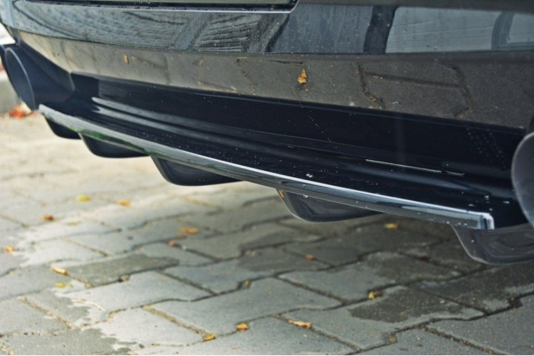 Πίσω Splitter για BMW 5 M-Pack Sedan/Touring F10/F11 (ταιριάζει σε δύο διπλές εξάτμισης)