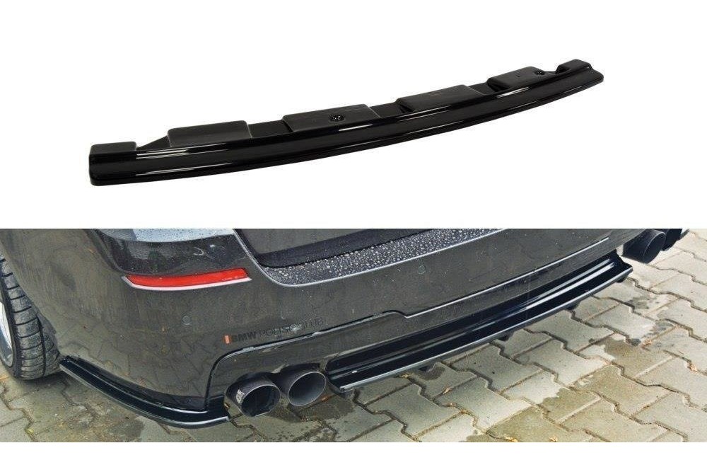 Rear Splitter for BMW 5 F11 M-PACK - without vertical bars (fits two double exhaust ends)