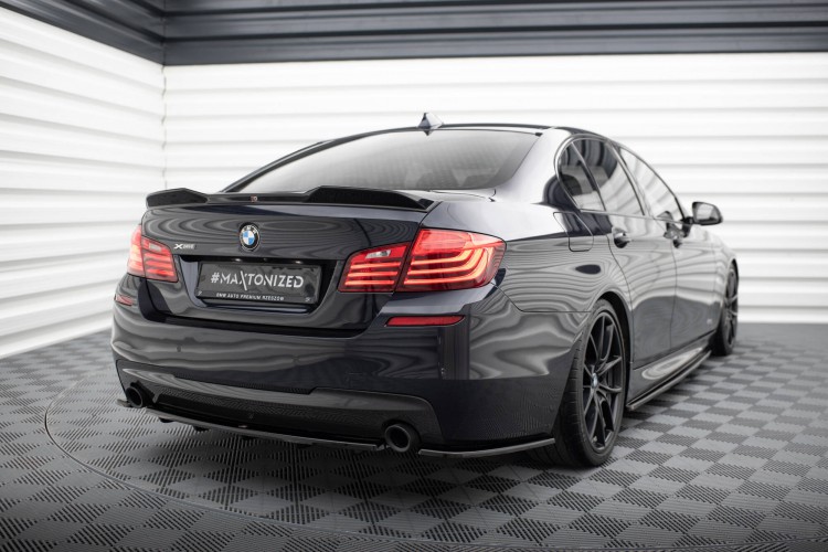 Πίσω Πλευρικοί Splitters BMW 5 M-Pack Sedan/Touring F10/F11 (ταιριάζει σε δύο μονές εξάτμισης)