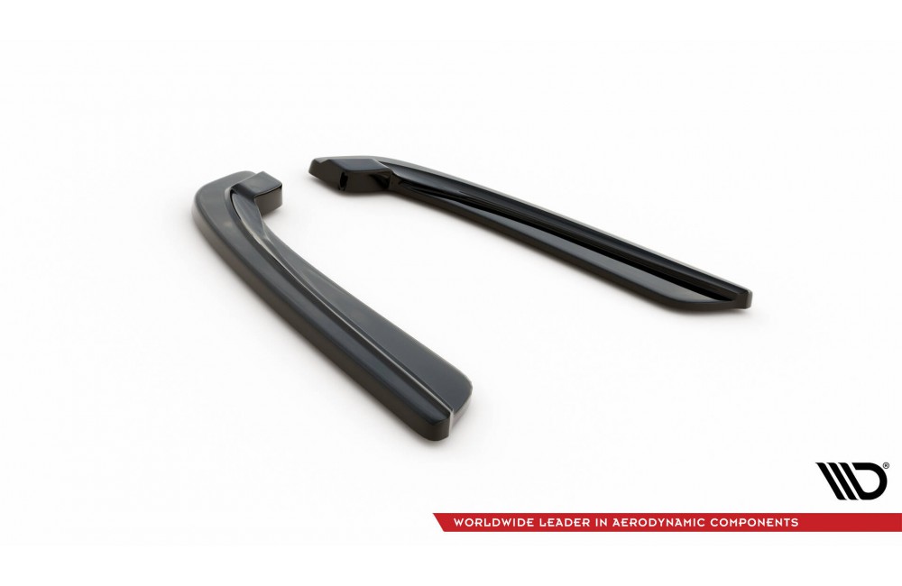 REAR SIDE SPLITTERS for BMW 5 F11 M-PACK (fits two single exhaust ends)