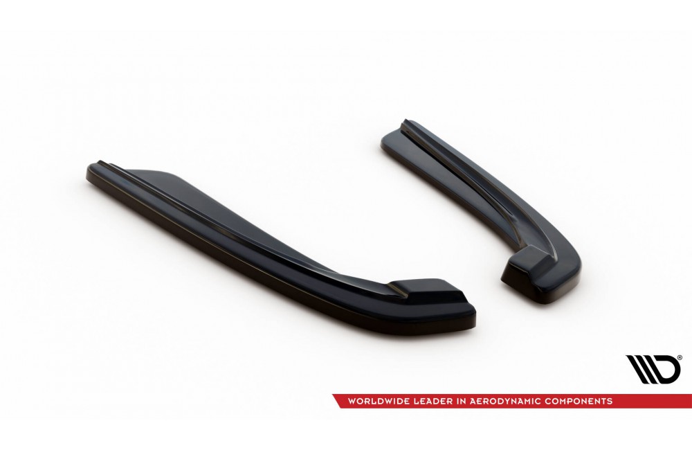 REAR SIDE SPLITTERS for BMW 5 F11 M-PACK (fits two single exhaust ends)