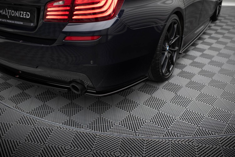 Πίσω Πλευρικοί Splitters BMW 5 M-Pack Sedan/Touring F10/F11 (ταιριάζει σε δύο μονές εξάτμισης)
