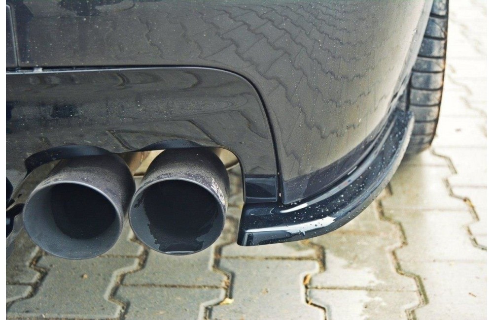 REAR SIDE SPLITTERS for BMW 5 F11 M-PACK (fits two double exhaust ends)