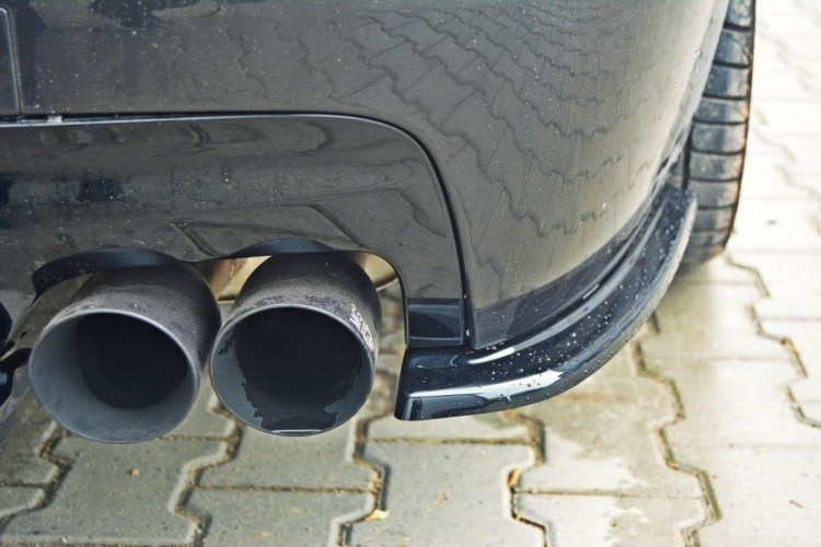 ΠΙΣΩ ΠΛΕΥΡΙΚΕΣ SPLITTERS για BMW 5 M-Pack Sedan /Touring F10/F11 (ταιριάζει σε δύο διπλές εξάτμισης)