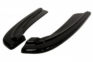 REAR SIDE SPLITTERS for BMW 5 F11 M-PACK (fits two double exhaust ends)