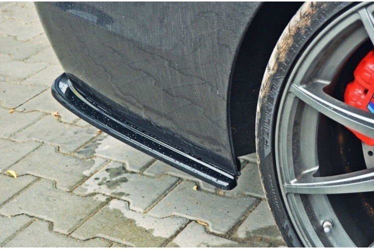 ΠΙΣΩ ΠΛΕΥΡΙΚΕΣ SPLITTERS για BMW 5 M-Pack Sedan /Touring F10/F11 (ταιριάζει σε δύο διπλές εξάτμισης)