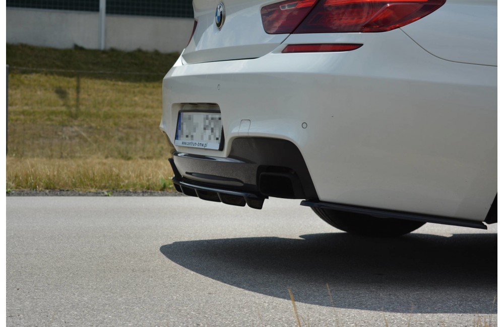 Rear Splitter for BMW 6 Gran Coupé MPACK (with a vertical bar)