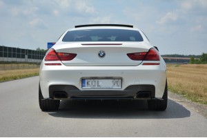 Rear Splitter for BMW 6 Gran Coupé MPACK (with a vertical bar)