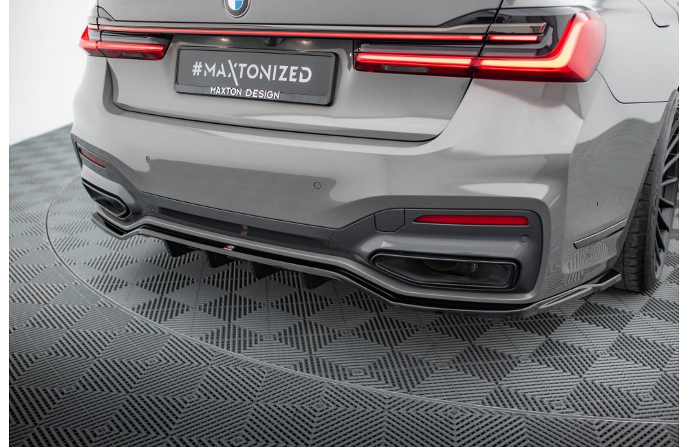 Rear Splitter (with vertical bars) V.2 BMW 7 M-Pack G11 / G12 Facelift