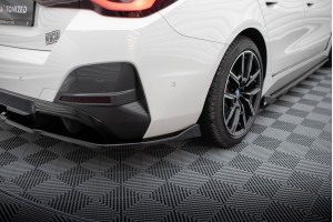 Rear Splitter (with vertical bars) V.2 BMW i4 M-Pack G26 - Gloss Black