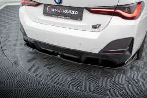 Rear Splitter (with vertical bars) V.2 BMW i4 M-Pack G26 - Gloss Black