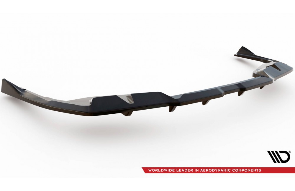Rear Splitter (with vertical bars) V.2 BMW i4 M-Pack G26 - Gloss Black