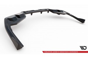 Rear Splitter (with vertical bars) V.2 BMW i4 M-Pack G26 - Gloss Black