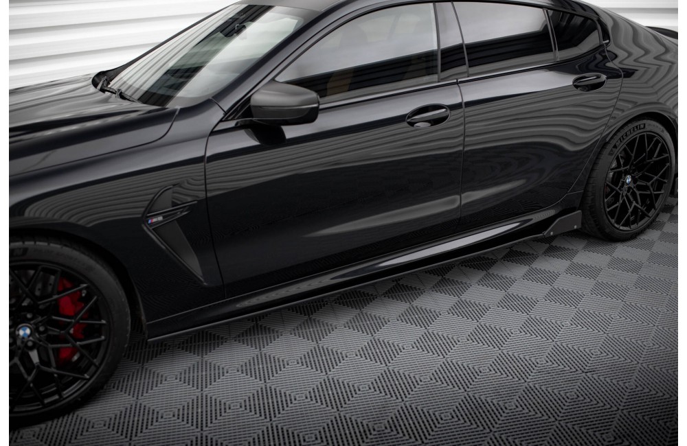 Side Skirts Diffusers V.1 + Flaps BMW M8 Gran Coupe F93 / 8 Gran Coupe M-Pack G16