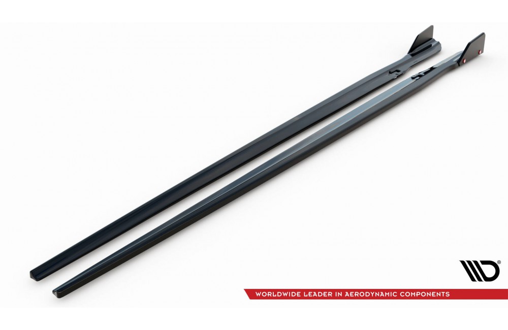 Side Skirts Diffusers V.1 + Flaps BMW M8 Gran Coupe F93 / 8 Gran Coupe M-Pack G16