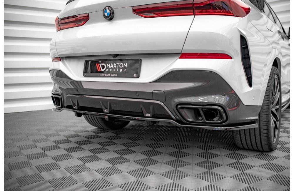 Rear Splitter (with vertical bars) V.1 BMW X6 M-Pack G06