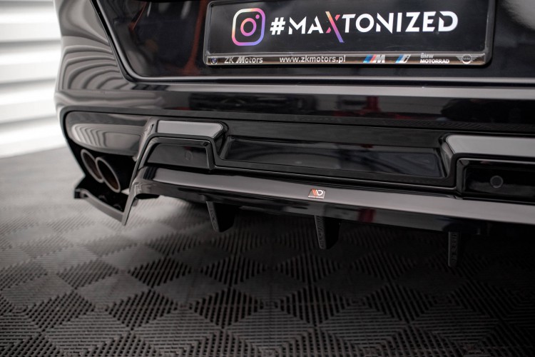 Πίσω Splitter (με κάθετους στύλους) BMW X6 M F96 Facelift