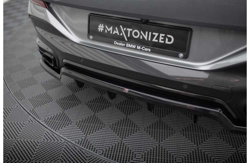Rear Splitter (with vertical bars) V.1 BMW X6 M-Pack G06 Facelift